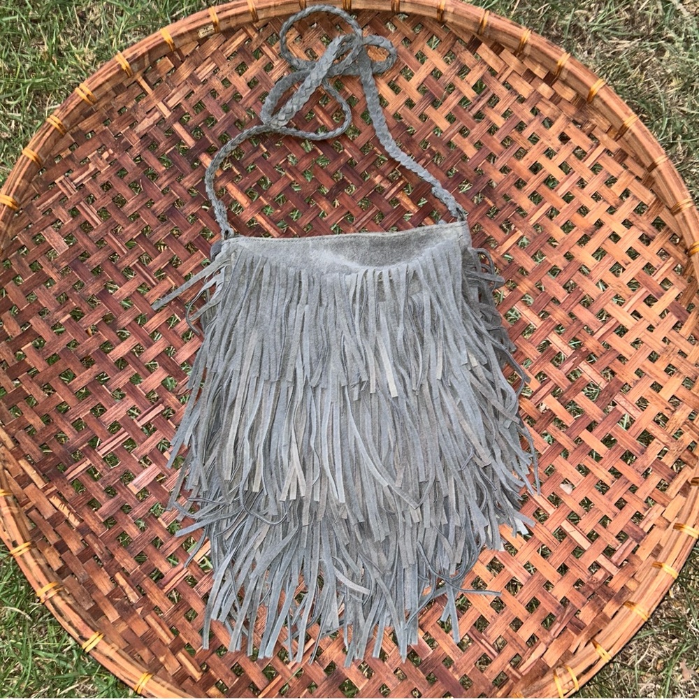 Ecote Suede Fringe Crossbody
